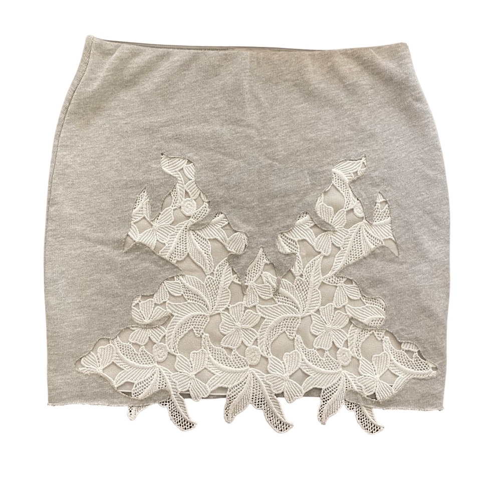 Zara Gray Crochet Skirt
